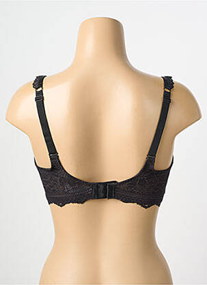 Soutien-gorge effet matière satinée haut soutien-gorge emboitant noir SIMONE PERELE femme
