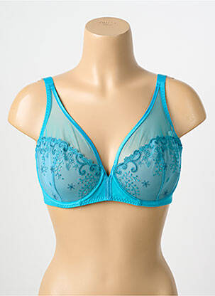 Soutien-gorge légère et transparente haut soutien-gorge emboitant bleu SIMONE PERELE femme