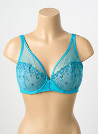 Soutien-gorge légère et transparente haut soutien-gorge emboitant bleu SIMONE PERELE femme