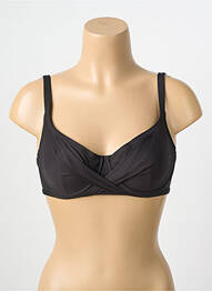 Haut de maillot de bain stretch haut soutien-gorge emboitant noir ANTIGEL femme