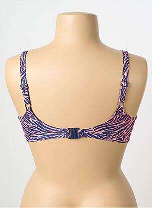 Haut de maillot de bain stretch haut soutien-gorge emboitant bleu FEMILET femme
