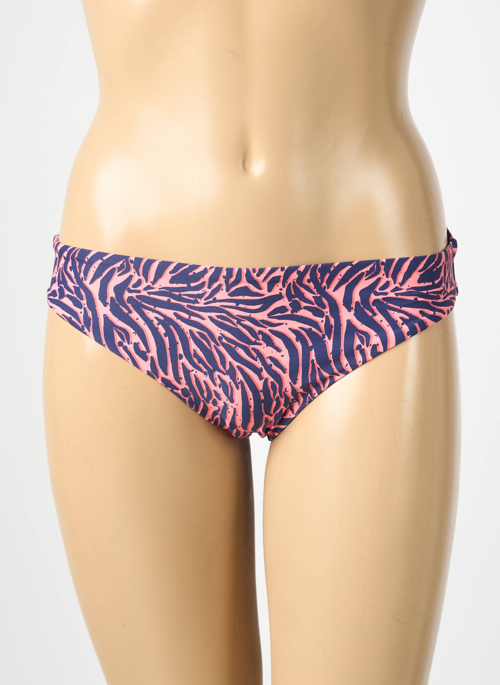 Bas de maillot de bain imprimé fantaisie culotte bleu FEMILET femme
