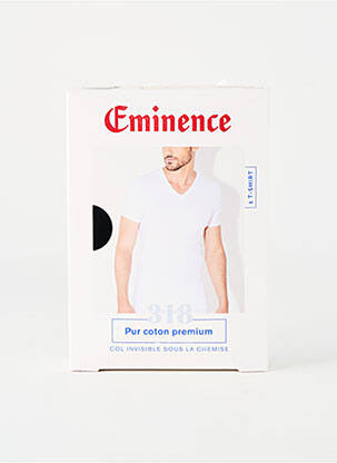 T-shirt coupe cintrée manches courtes noir EMINENCE homme