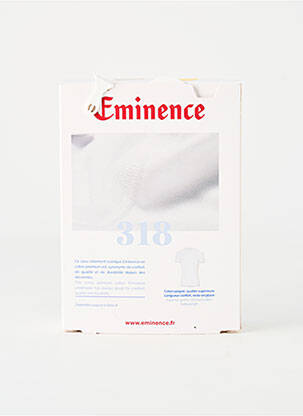 T-shirt coupe cintrée manches courtes blanc EMINENCE homme