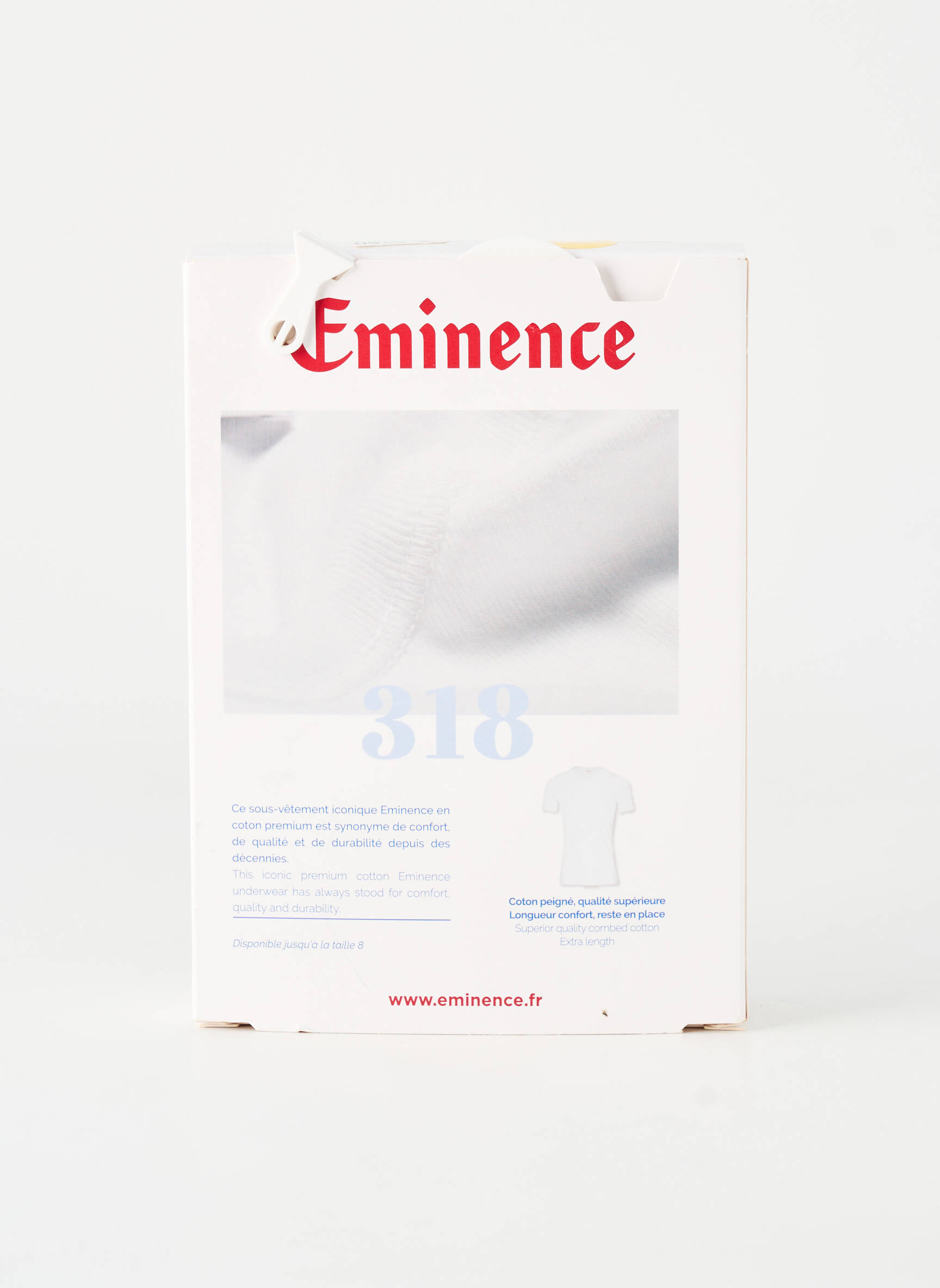 T-shirt coupe cintrée manches courtes blanc EMINENCE homme
