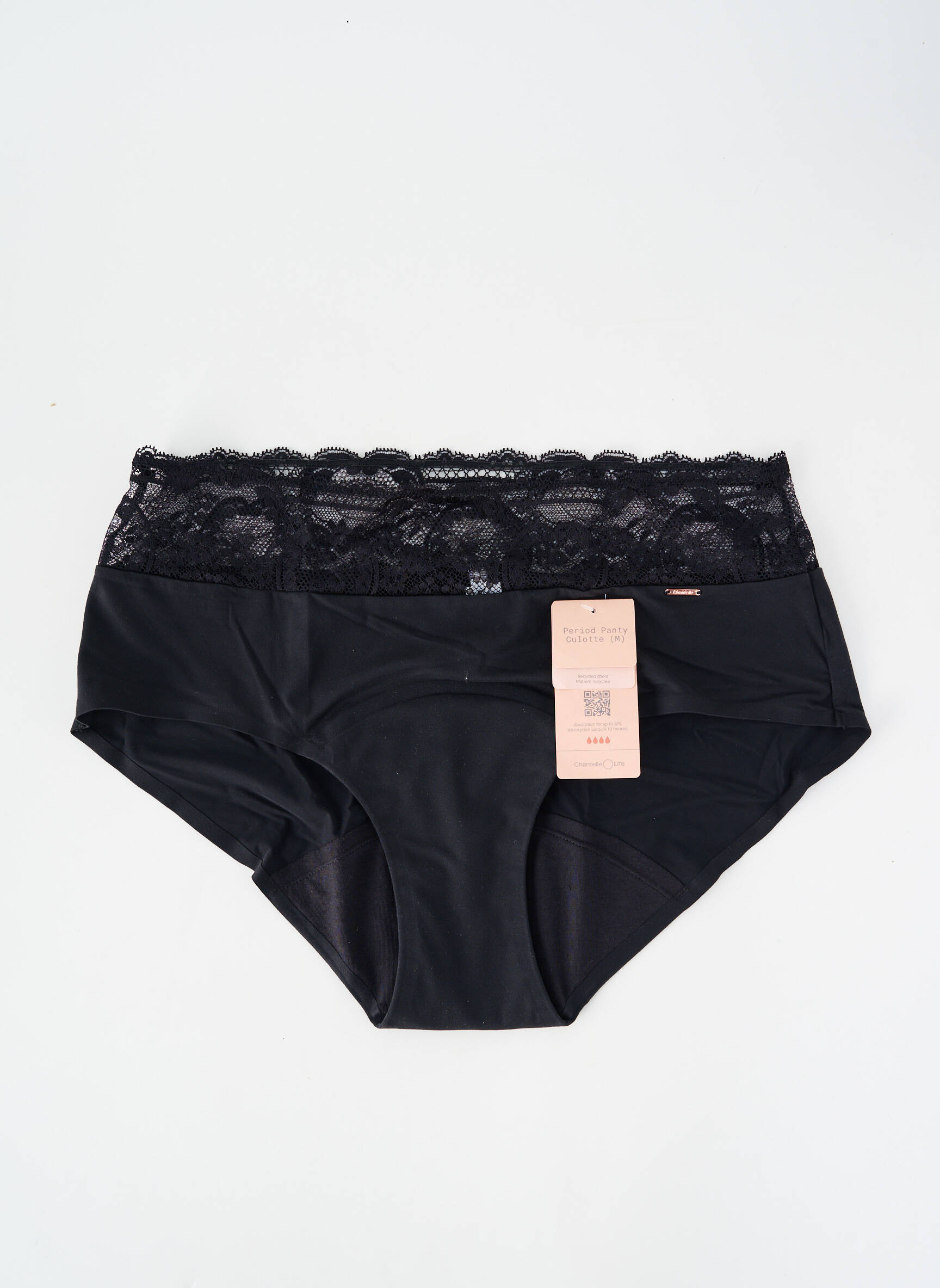 Culotte menstruelle stretch noir CHANTELLE femme