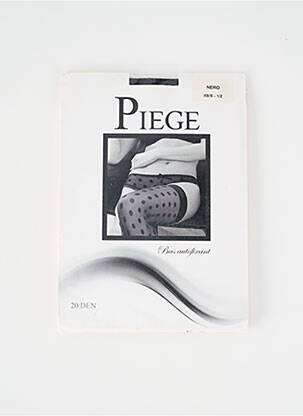 Bas stretch noir PIEGE femme