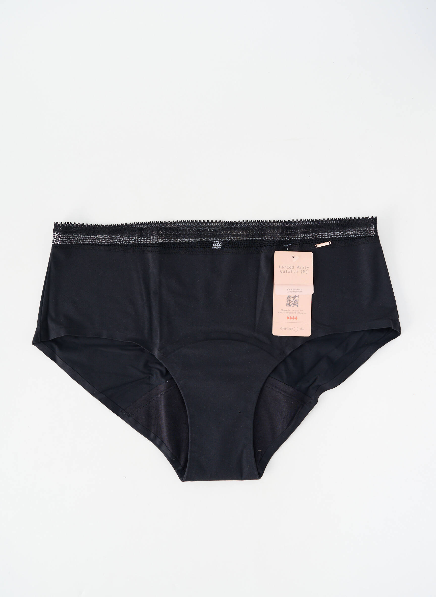 Culotte menstruelle stretch noir CHANTELLE femme