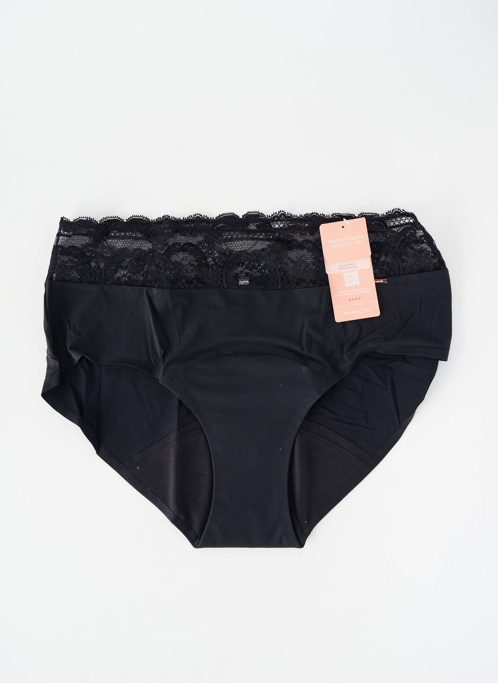 Culotte menstruelle stretch noir CHANTELLE femme
