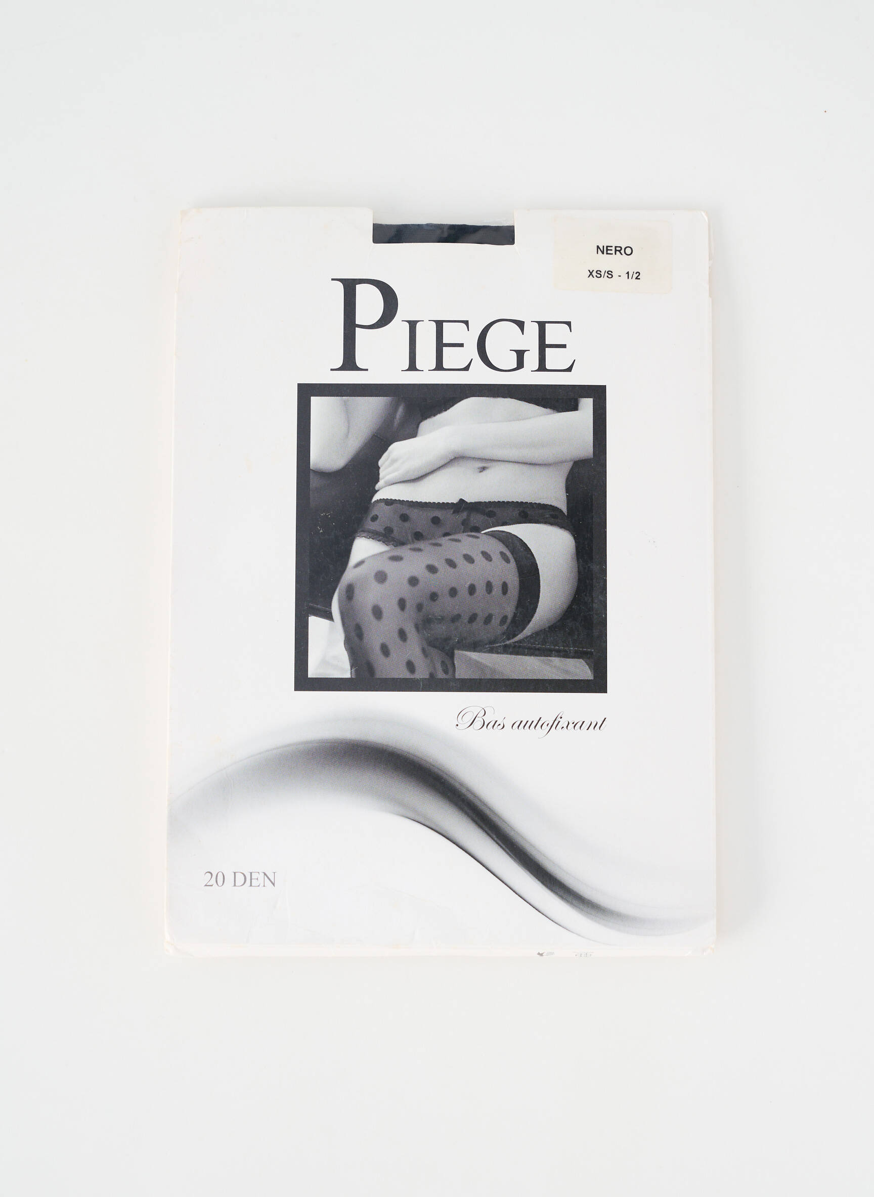Bas stretch noir PIEGE femme
