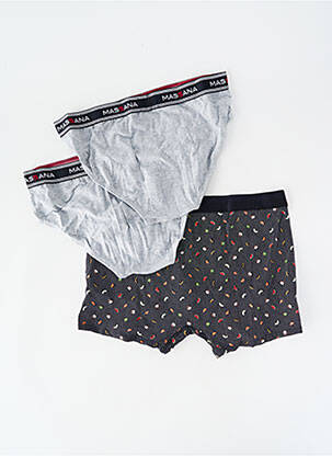 Slip imprimé fantaisie gris MASSANA homme
