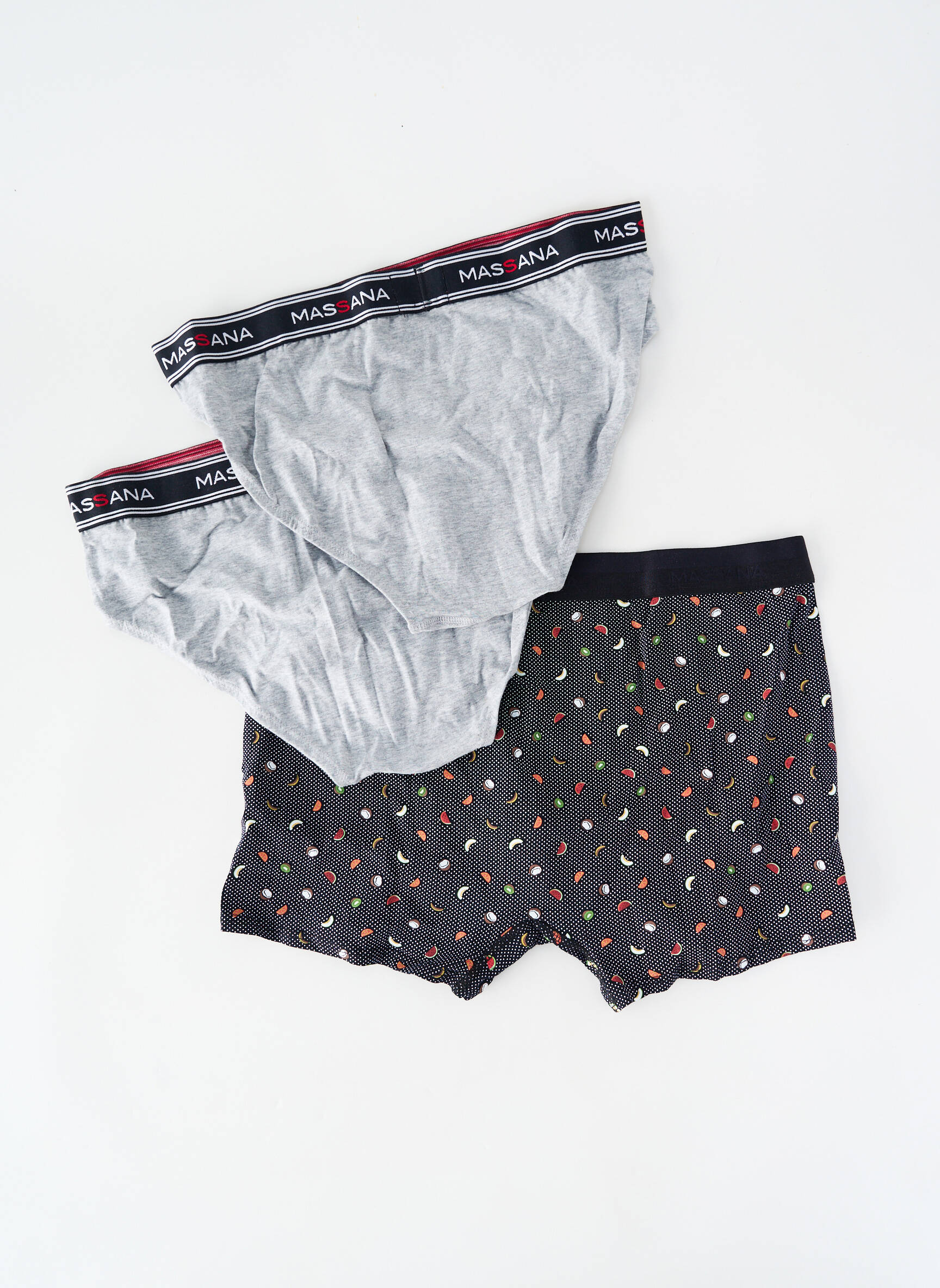 Slip imprimé fantaisie gris MASSANA homme