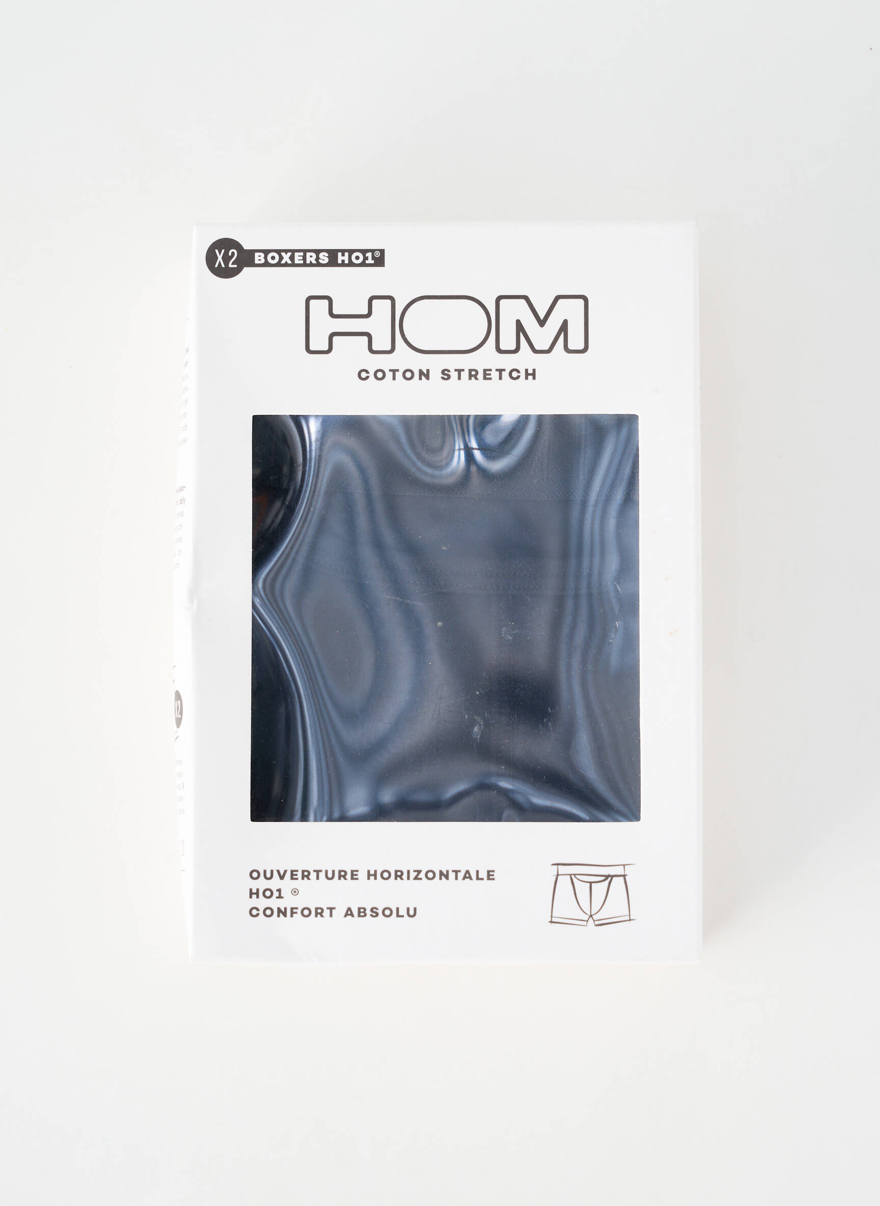 Boxer stretch noir HOM homme