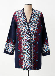 Gilet manches longues stretch bleu DIANE LAURY femme