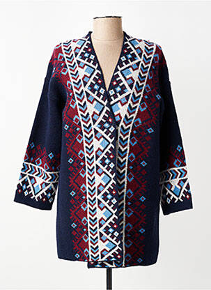 Gilet manches longues stretch bleu DIANE LAURY femme