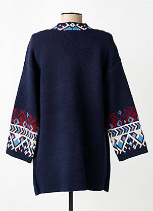 Gilet manches longues stretch bleu DIANE LAURY femme