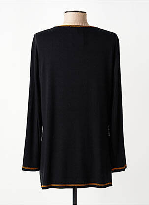 T-shirt manches longues manches longues noir THEL ELEGANCE femme