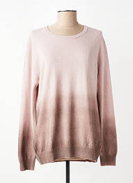 Pull stretch manches longues rose ELLEMME femme