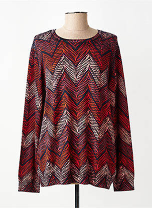 Pull stretch manches longues orange DIANE LAURY femme