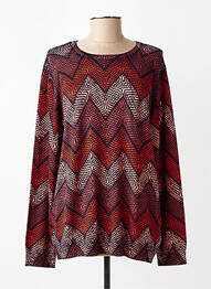 Pull stretch manches longues orange DIANE LAURY femme
