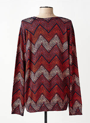 Pull stretch manches longues orange DIANE LAURY femme