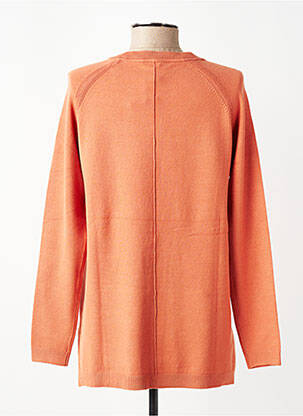 Pull coupe cintrée manches longues orange WNT COLLECTION femme