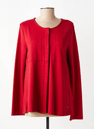 Chemisier coupe cintrée manches longues rouge L'ATELIER D'ANNA femme