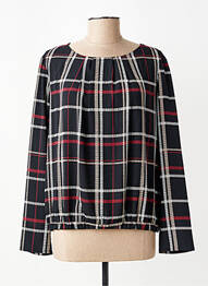 Blouse fermeture boutonnée au dos manches longues noir DIANE LAURY femme