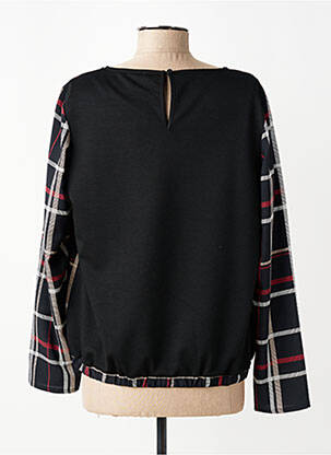 Blouse fermeture boutonnée au dos manches longues noir DIANE LAURY femme