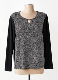 Top stretch manches longues noir GENUINE femme