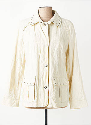 Veste casual epaulette beige EXOTIC femme