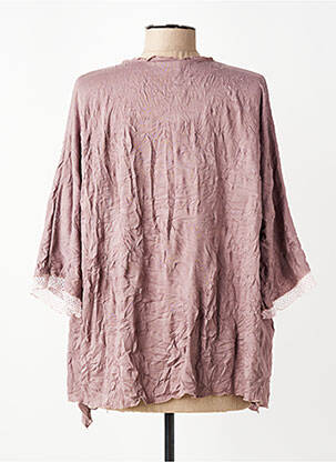 Gilet manches longues manches 3/4 violet OLIVER JUNG femme
