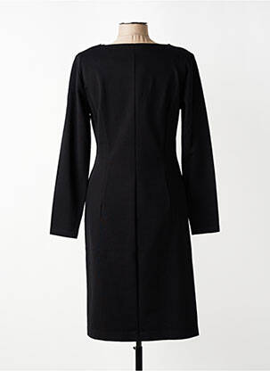 Robe mi-longue manches longues manches longues noir CONCEPT K femme