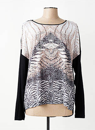 T-shirt manches longues manches longues noir DIANE LAURY femme