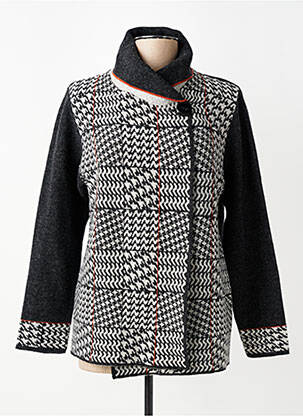 Gilet manches longues stretch noir GUY DUBOUIS femme