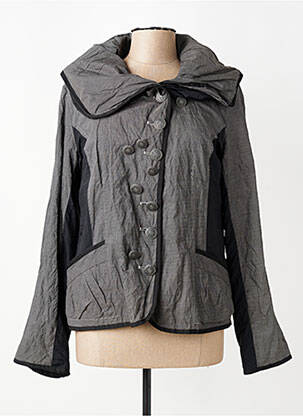 Veste casual poches noir EASY COMFORT femme