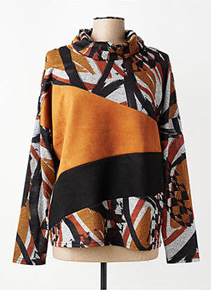 Pull coupe cintrée manches longues orange DIANE LAURY femme