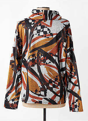 Pull coupe cintrée manches longues orange DIANE LAURY femme