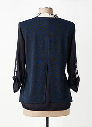 T-shirt manches 3/4 manches 3/4 bleu MERI & ESCA femme