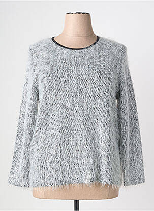 Pull coupe droite manches longues blanc MERI & ESCA femme