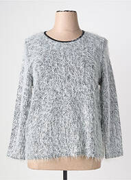 Pull coupe droite manches longues blanc MERI & ESCA femme
