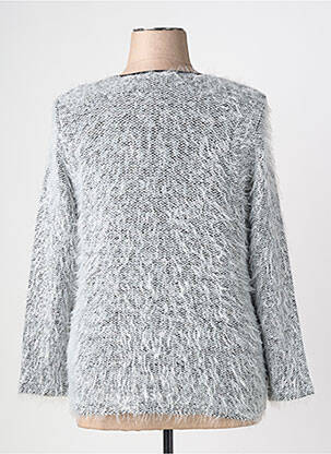 Pull coupe droite manches longues blanc MERI & ESCA femme