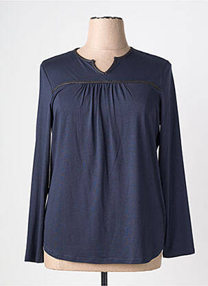 T-shirt manches longues manches longues bleu DESAIVRE femme