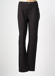 Pantalon droit stretch taille normale noir LCDN femme
