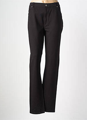 Pantalon droit stretch taille normale noir LCDN femme