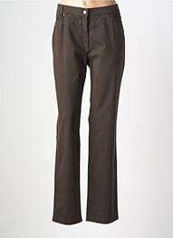 Pantalon droit stretch taille normale vert TONI femme