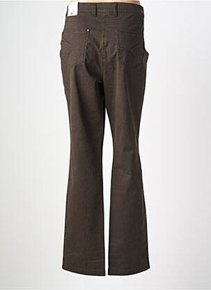 Pantalon droit stretch taille normale vert TONI femme