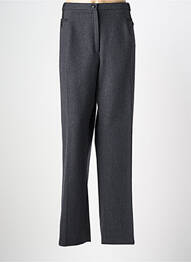 Pantalon droit stretch taille normale gris CHRISTINE LAURE femme