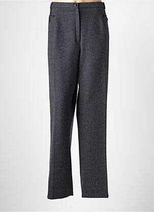 Pantalon droit stretch taille normale gris CHRISTINE LAURE femme