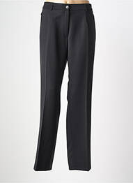 Pantalon droit tissage crêpe taille normale noir GERKE MY PANTS femme